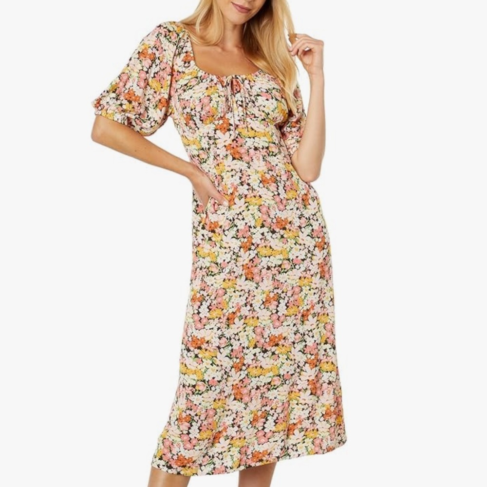 Billabong Floral Midi Dress - Multicolor
